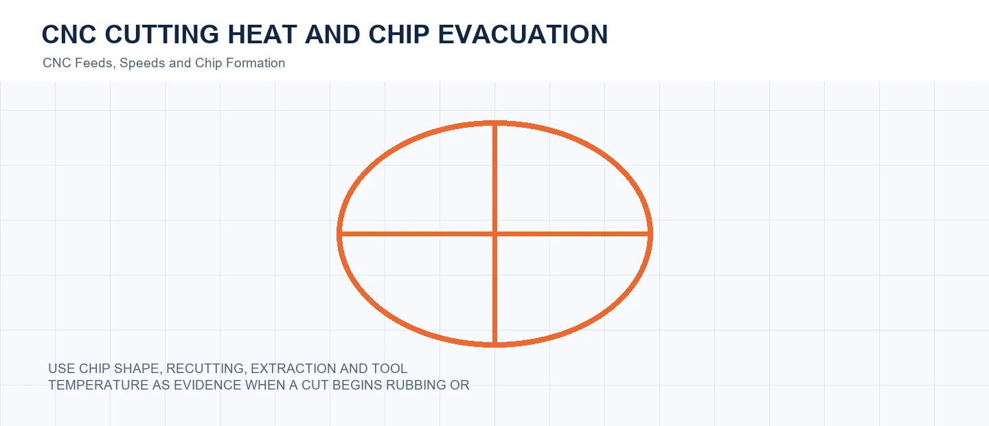 CNC Cutting Heat and Chip Evacuation technical decision diagram