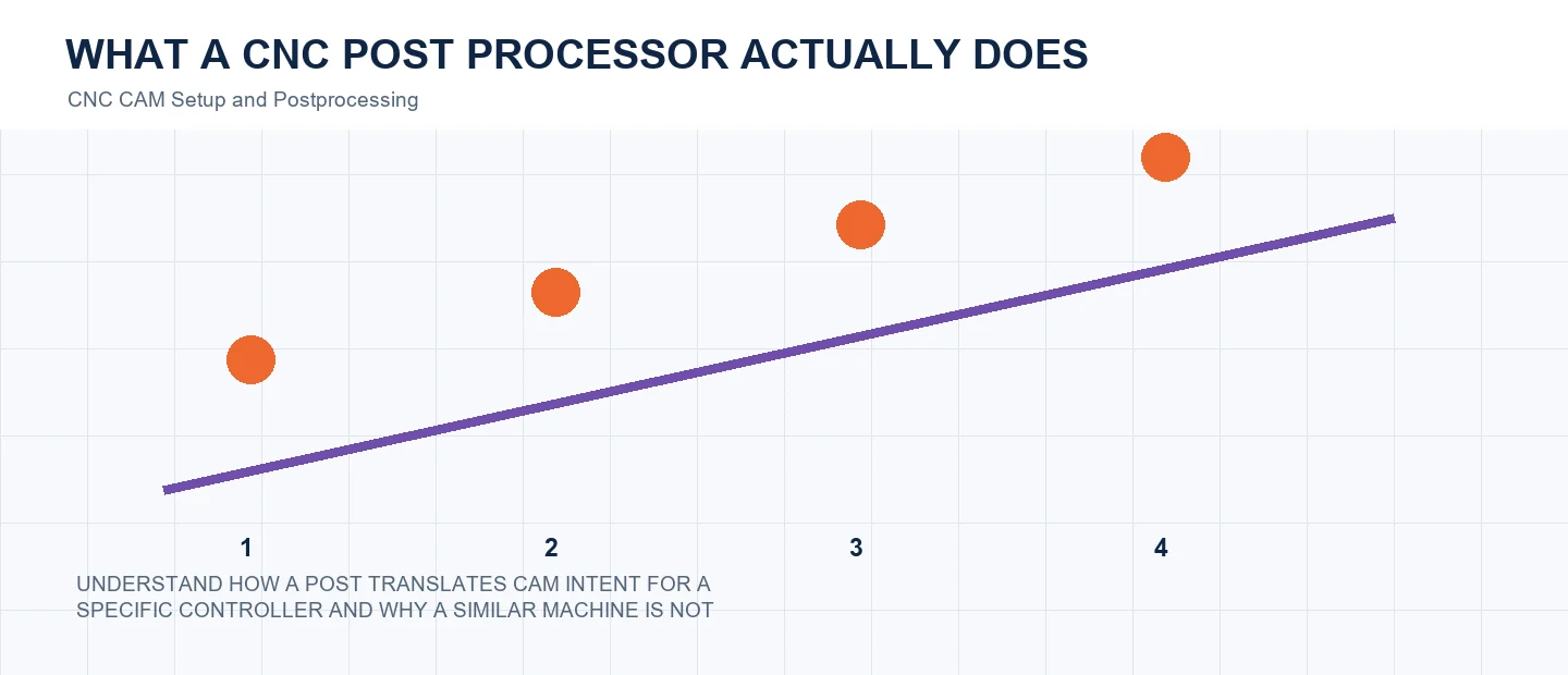 What a CNC Post Processor Actually Does technical decision diagram