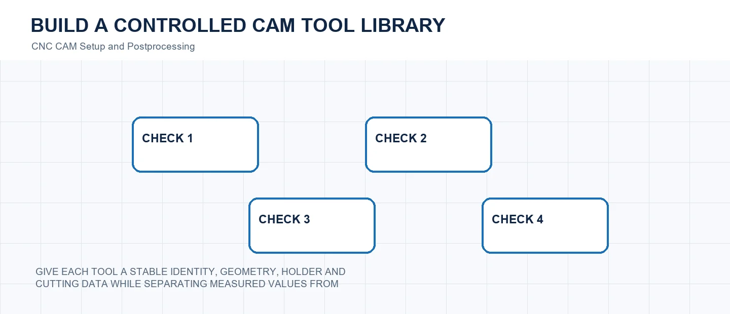 Build a Controlled CAM Tool Library technical decision diagram