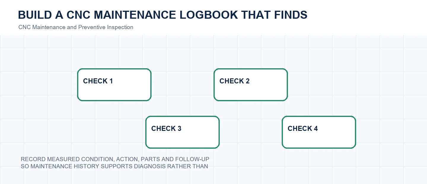Build a CNC Maintenance Logbook That Finds Trends technical decision diagram