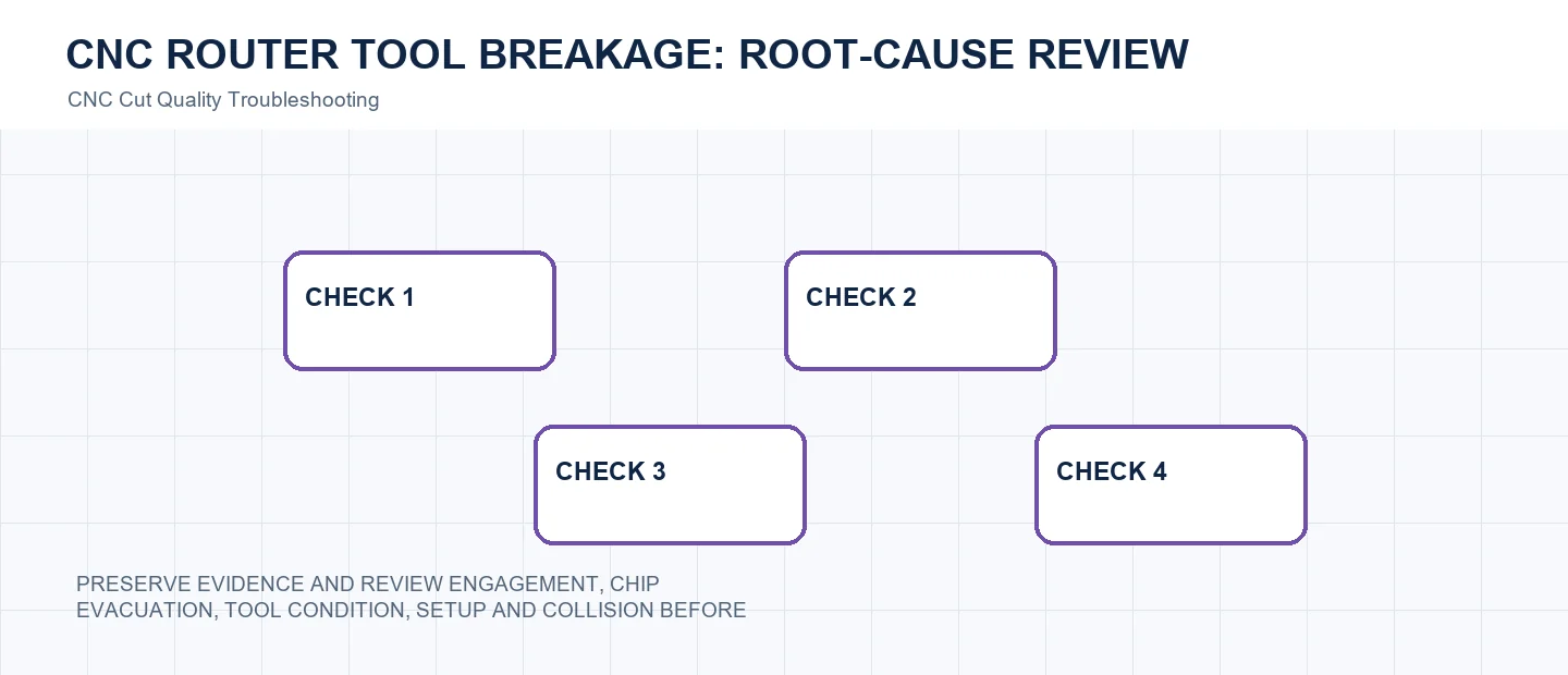 CNC Router Tool Breakage: Root-Cause Review technical decision diagram