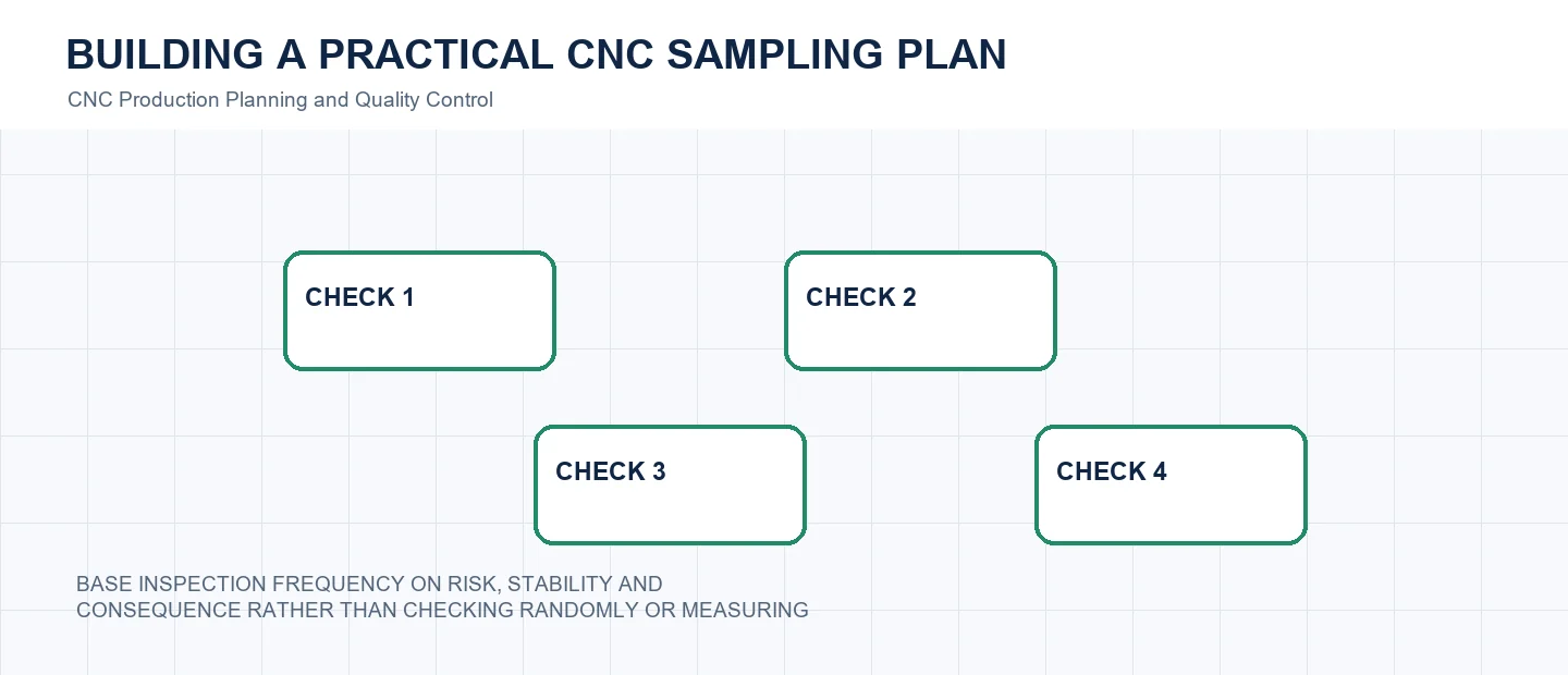Building a Practical CNC Sampling Plan technical decision diagram