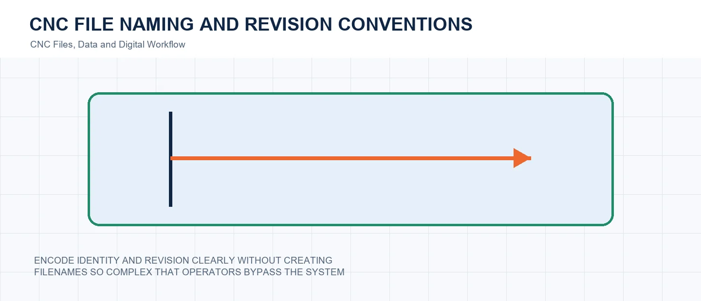 CNC File Naming and Revision Conventions technical decision diagram